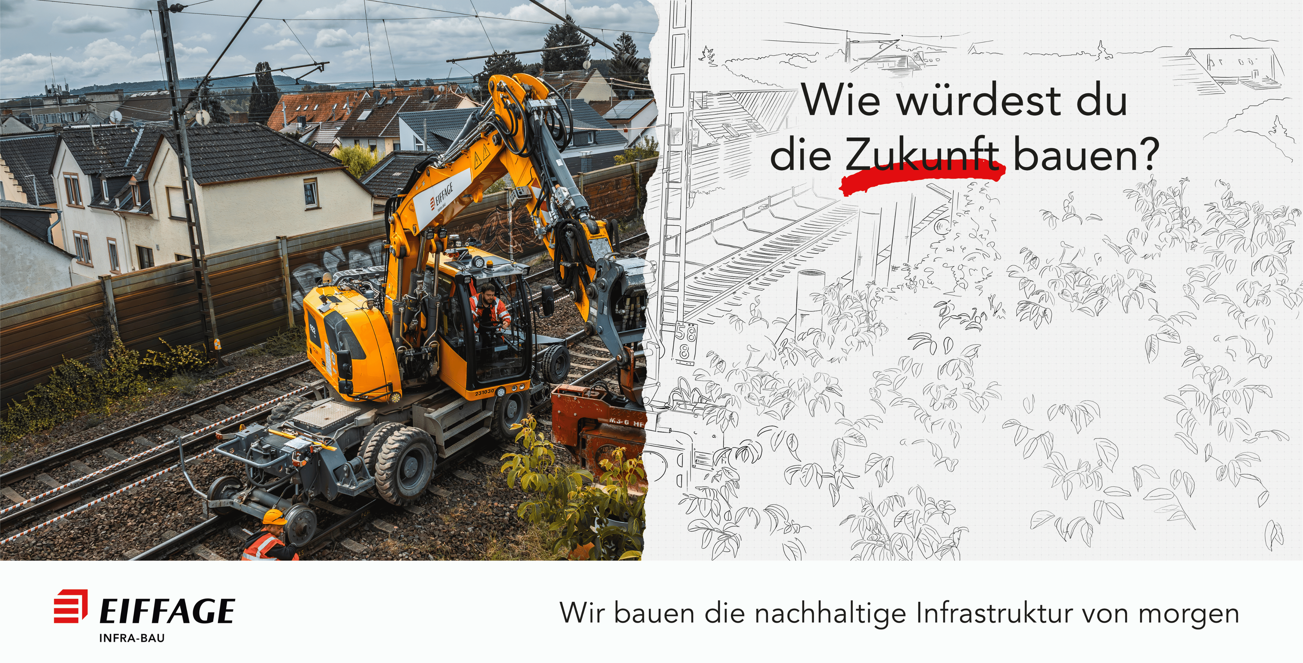 Slogan Bahnbau